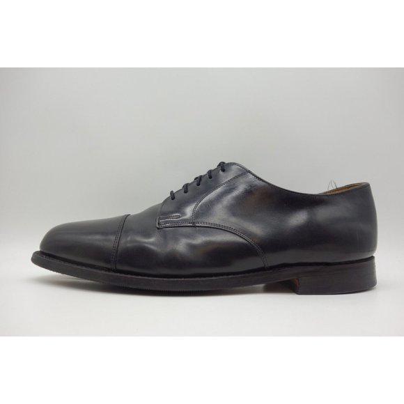 Johnston Murphy Opti-Flex Black Leather Cap Toe Lace Up Oxfords Shoes Men\'s 13 D